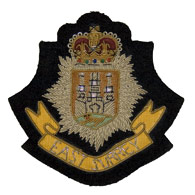 East Surrey Regiment wire blazer badge